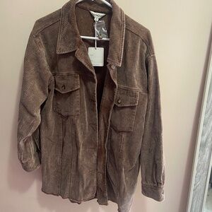 Corduroy oversized cardigan